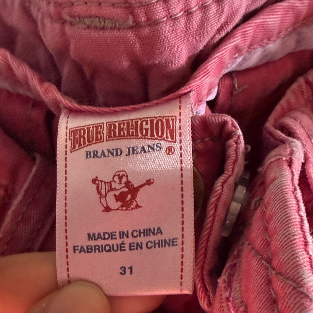 True Religion Women's Pink Casual Pants - Picture 2 of 9